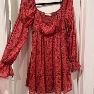 Altar'd State Crimson Textured Top
